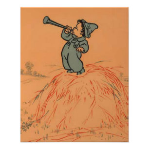 Little Boy Blue Kinderzimmer Rhyme Fotodruck