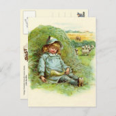 Little Boy Blue Kinderzimmer Rhyme Postkarte (Vorne/Hinten)