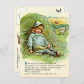 Little Boy Blue Kinderzimmer Rhyme Postkarte (Vorne/Hinten)