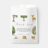 Little Boy Boho Woodland Animals Baby Dusche Geschenktütchen (Vorderseite)