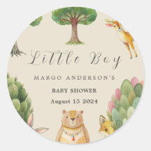 Little Boy Boho Woodland Animals Baby Dusche
