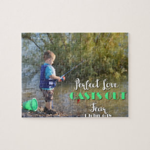 Little Boy, das Furcht-Puzzlespiel heraus werfend Puzzle