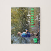 Little Boy, das Furcht-Puzzlespiel heraus werfend Puzzle (Vertikal)