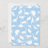 Little Boy Dinosaur Geburtstagsparty Einladungen (Rückseite)