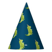 Little Boy Dinosaur Theme Dino Green und Navy Hat Partyhütchen (Links)