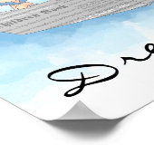 Little Boy Dreaming Poster (Ecke)