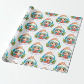 Little Boy Elf Xmas Magic Geschenkpapier (Ungerollt)