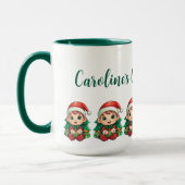 Little Boy Elf Xmas Magie angepasst Tasse (Links)
