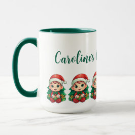 Little Boy Elf Xmas Magie angepasst Tasse