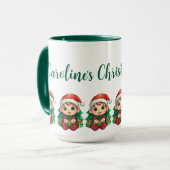 Little Boy Elf Xmas Magie angepasst Tasse (Vorderseite Links)