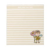 Little Boy Fairy Personalisiert Notepad Notizblock (Vorderseite)