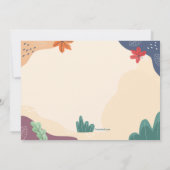 Little Boy Fall Birthday Einladung (Rückseite)