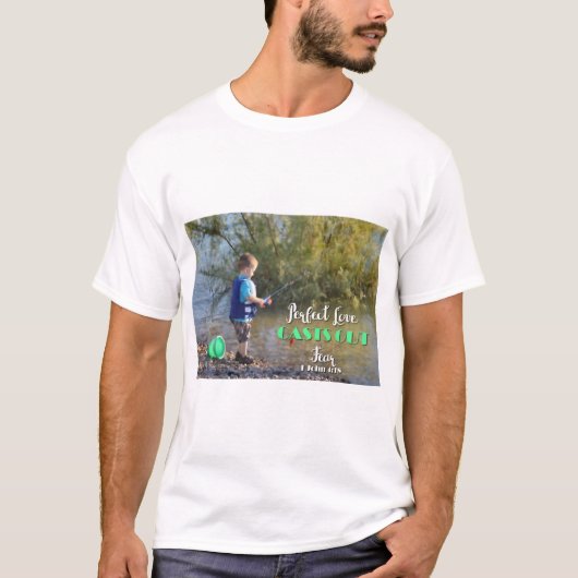 Little Boy Fishing Casting Out Angst Shirt (Vorderseite)