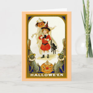 Little Boy Halloween Karte