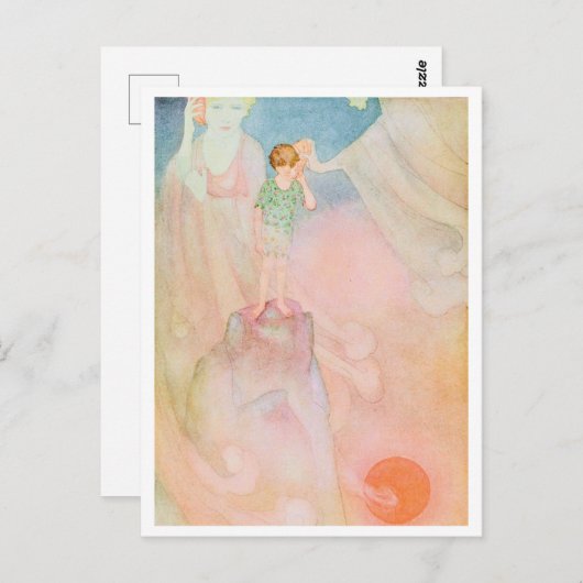 Little Boy in a Dream Dorothy Lathrop Postkarte (Vorne/Hinten)