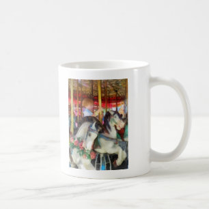 Little Boy on Carousel Kaffeetasse