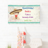 Little Boy Spanish Mexican Sombrero Niñ0 Banner (Insitu)