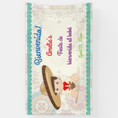 Little Boy Spanish Mexican Sombrero Niñ0 Banner (Vertikal)