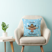Little Boy's Longhorn Steer Throw Kissen (Stuhl )