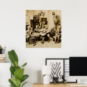 Little Boys Orchestra - Vintages Stereoview Poster (Heimbüro)