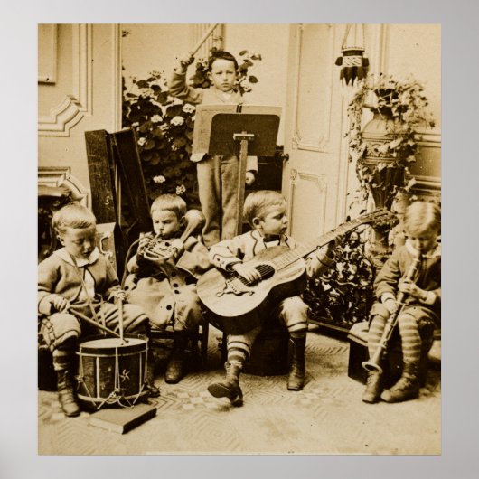 Little Boys Orchestra - Vintages Stereoview Poster (Vorne)