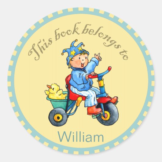 Little Boys Trike Book Sticker (Vorderseite)
