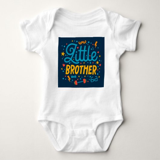 Little Brother - Big Brother Set Baby Strampler (Vorderseite)