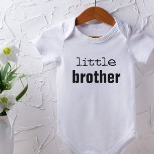 Little Brother Birth Announcement Baby Bodysuit Strampler