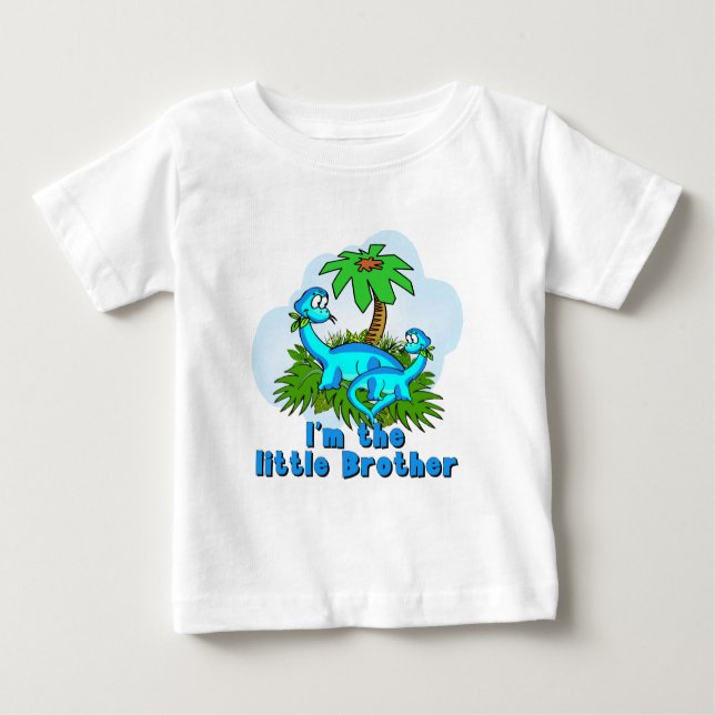 Little Brother Dinosaurier Baby T-shirt (Vorderseite)
