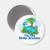 Little Brother Dinosaurier Magnet (Vorderseite/Rückseite)