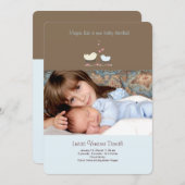 Little Brother Foto Geburtsankündigung Ankündigung (Vorne/Hinten)