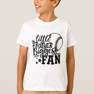 Little Brother Größter Fan Baseball T-Shirt