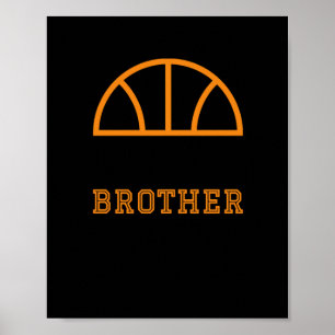Little Brother Größter Fan Basketball Poster