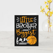 Little Brother Größter Fan Bysketbyll Karte (Gelbe Blume)