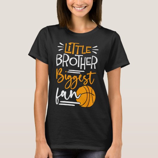 Little Brother Größter Fan Bysketbyll T-Shirt (Vorderseite)