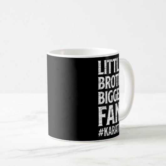 Little Brother Größter Fan Karate Bro Proud Kaffeetasse (VorderseiteRechts)
