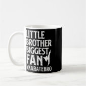 Little Brother Größter Fan Karate Bro Proud Kaffeetasse (Links)