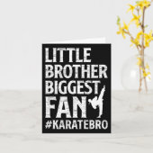 Little Brother Größter Fan Karate Bro Proud Karte (Gelbe Blume)
