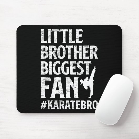 Little Brother Größter Fan Karate Bro Proud Mousepad (Mit Mouse)