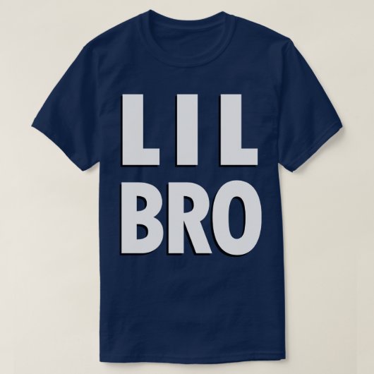 Little Brother LIL BRO Fun Family Einfaches T T-Shirt (Design vorne)