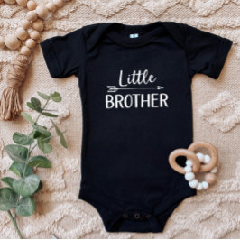 Little Brother | Matching Sibling Family Baby Strampler
