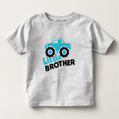 Little Brother Monster Truck Kleinkind T-shirt (Vorderseite)