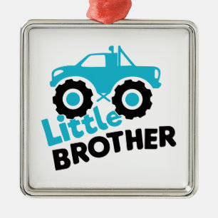 Little Brother Monster Truck Ornament Aus Metall