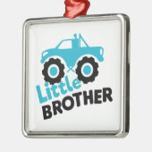 Little Brother Monster Truck Ornament Aus Metall (Links)