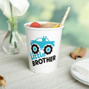 Little Brother Monster Truck Pappbecher