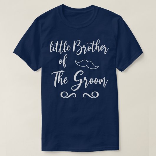 Little Brother of Groom & Bride Wedding Matching  T-Shirt (Design vorne)