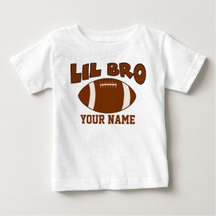 Little Brother Personalisiert Football Baby T-shirt