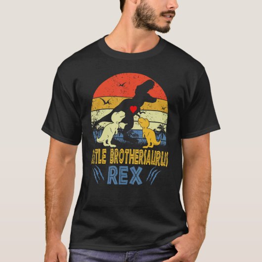 Little Brother Saurus Rex Dinosaur Little Brother T-Shirt (Vorderseite)