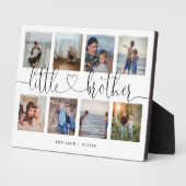 Little Brother Script Brothers Gift Foto Collage Fotoplatte (Seite)