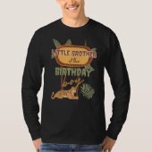Little Brother The Birthday Boy Safari Thema Match T-Shirt (Vorderseite)
